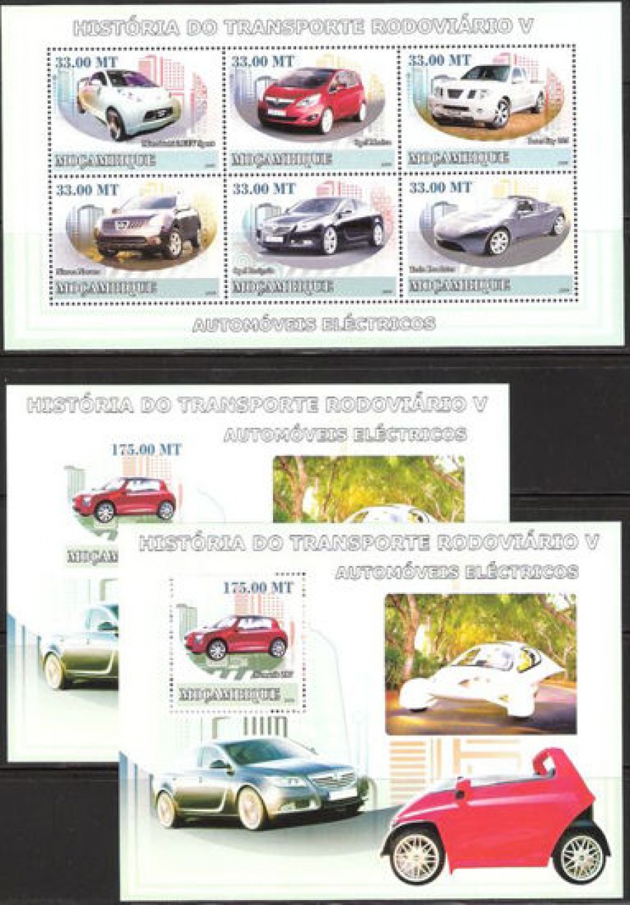 Почтовая марка НК. Мозамбик. Михель № 3149-3154 и 2 ПБ № 244