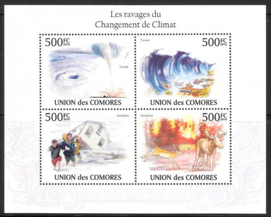 Почтовая марка НК. Коморские острова. Михель № 2740-2744