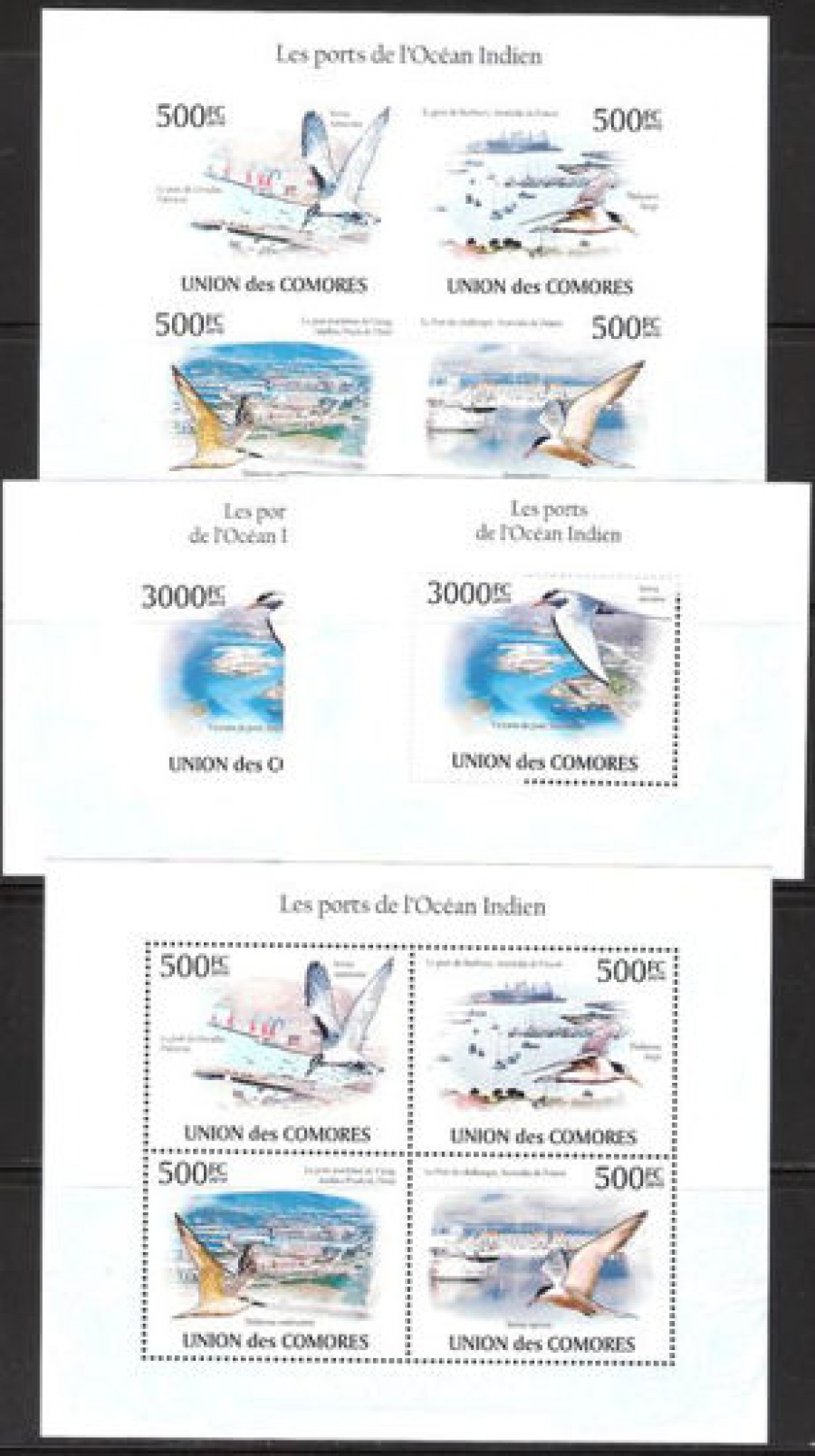 Почтовая марка НК. Коморские острова. Михель № 2701-2704 и ПБ № 576