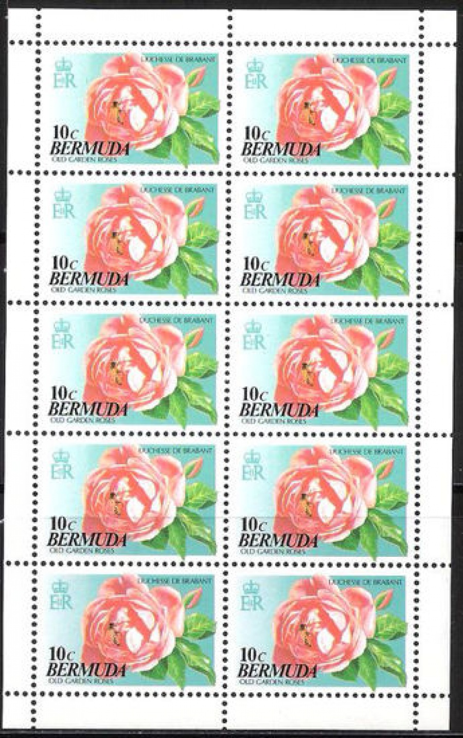 Почтовая марка Флора. Бермудские острова. Михель № 631 лист