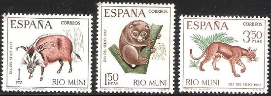 Почтовая марка Испанские колонии. Рио Муни. Михель № 80-82