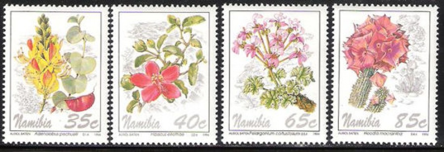 Почтовая марка Флора. Намибия. Михель № 772-775