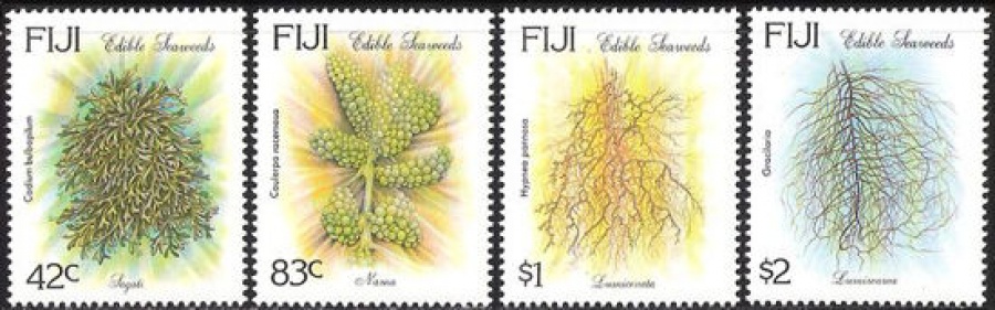 Почтовая марка Флора. Острова Фиджи. Михель № 708-711