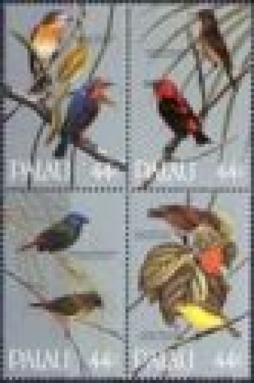 Почтовая марка Фауна. Палау. Михель № 101-104