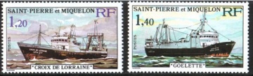 Почтовая марка Флот. Сен-Пьер и Микелон. Михель № 521-522