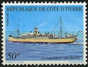 Почтовая марка Флот Кот-Дивуар Михель № 1047-148