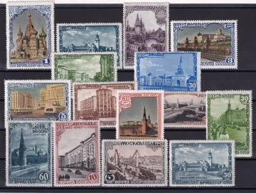Почтовая марка СССР 1947г. Загорский № 1073-1087**