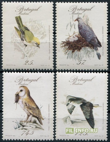 Почтовая марка Фауна. Португалия Михель № 111-114