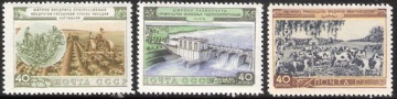 Почтовая марка СССР 1954 г Загорский № 1686-1688**