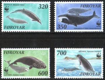 Почтовая марка Фауна. Дания-Фарерские острова. Михель № 203-206