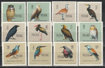 Почтовая марка Фауна Польша Михель №1197-1208