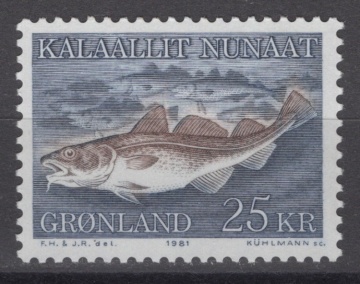 Почтовая марка Фауна Дания-Гренландия Михель № 129