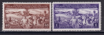 Почтовая марка СССР 1949г. Загорский №1362-1363**