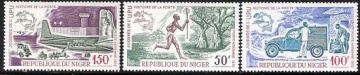Почтовая марка Техника. Нигер. Михель № 344-346