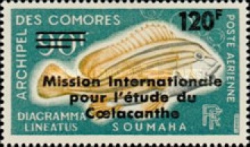 Почтовая марка Каморские острова Фауна Михель №150