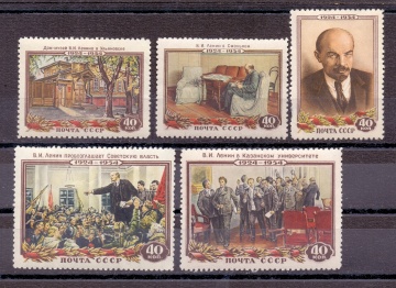 Почтовая марка СССР 1954г. Загорский №1662-1666**