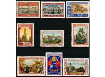 Почтовая марка СССР 1954г. Загорский № 1669-1677**