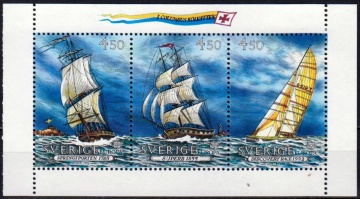 Почтовая марка Флот Швеция Михель № 1709-1711