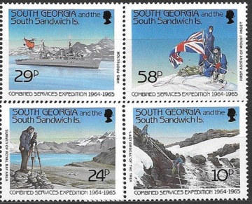 Почтовая марка "Антарктика" Южная Георгия Михель №180-183