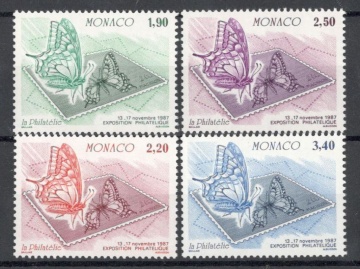Почтовая марка Фауна Монако Михель №1814-1817