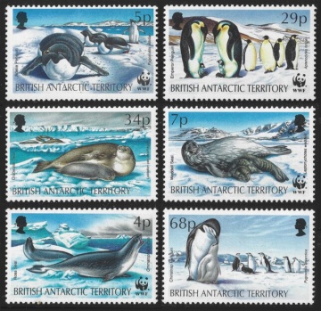 Почтовая марка "Антарктика" Британские территории в Антарктике Михель №193-198