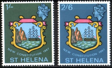 Почтовая марка Остров Святой Елены. Михель № 182-183