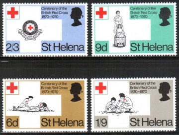 Почтовая марка Остров Святой Елены. Михель № 223-226