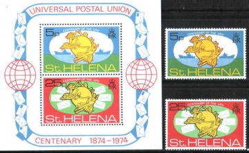Почтовая марка Остров Святой Елены. Михель № 270-271, Блок 1
