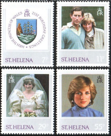 Почтовая марка Остров Святой Елены. Михель № 361-364