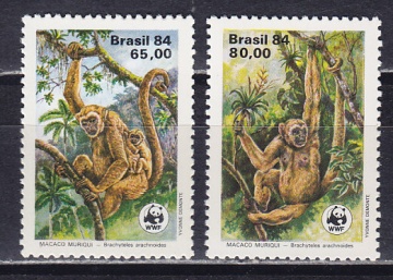 Почтовая марка Фауна Бразилия Михель № 2052-2053