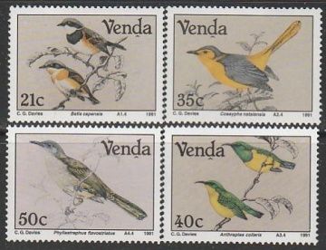 Почтовая марка Фауна Венда Михель №217-220
