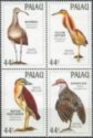 Почтовая марка Фауна. Палау Михель № 225-228