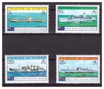 Почтовая марка Флот Тристан-да- Кунья Михель № 249-252