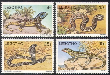 Почтовая марка Фауна Лесото Михель №270-273