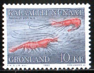 Почтовая марка Фауна. Дания-Гренландия. Михель № 133