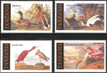 Почтовая марка Фауна. Танзания  Михель № 315-318
