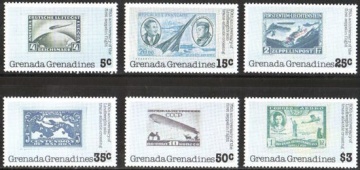 Почтовая марка Авиация 1. Гренадины. Михель № 267-272