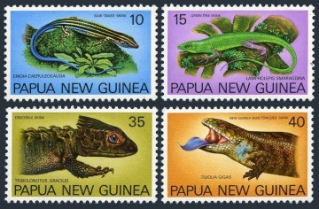 Почтовая марка Фауна Папуа-Новая Гвинея Михель №337-340