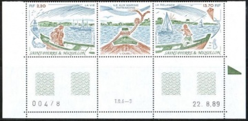Почтовая марка Флот. Сен-Пьер и Микелон. Михель № 581-582