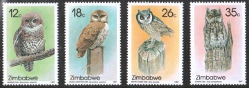 Почтовая марка Фауна. Зимбабве Михель № 360-363