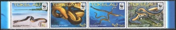 Почтовая марка Фауна. Острова Токелау .Михель № 408-411