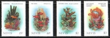 Почтовая марка  Фауна. Невис. Михель № 410-413