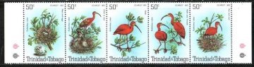 Почтовая марка Фауна. Тринидад и Тобаго. Михель № 411-415
