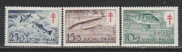 Почтовая марка Фауна Финляндия Михель № 443-445