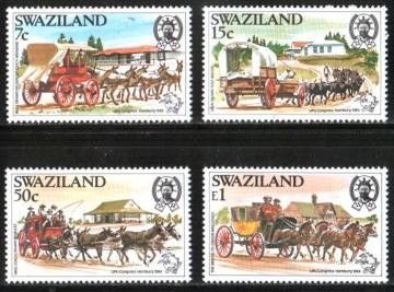Почтовая марка Фауна. Свазиленд. Михель № 454-457