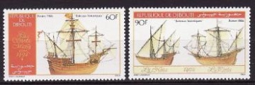 Почтовая марка Флот Джибути Михель № 465-466