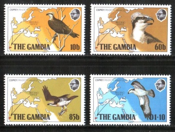 Почтовая марка Фауна.Гамбия .Михель № 479-482