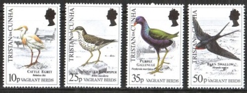 Почтовая марка Фауна. Тристан-да-Кунья. Михель № 481-484