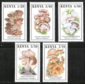Почтовая марка Фауна. Кения. Михель № 486-490