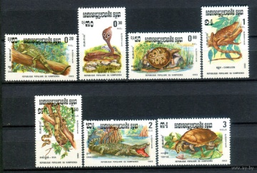 Почтовая марка Фауна Камбоджа Михель № 496-502